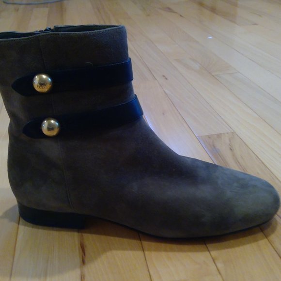 Olive Green Booties - Picture 2 of 8